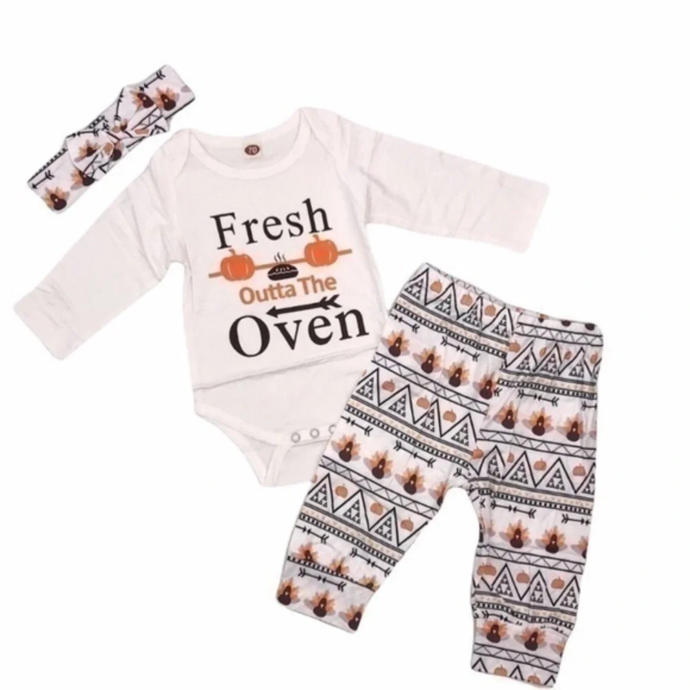 Baby Girl First Thanksgiving Outfit